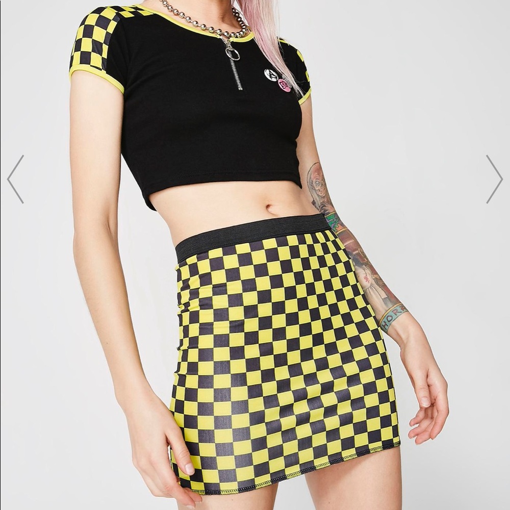 NEW SET🌟 Dolls Kill currentmood crop & skirt